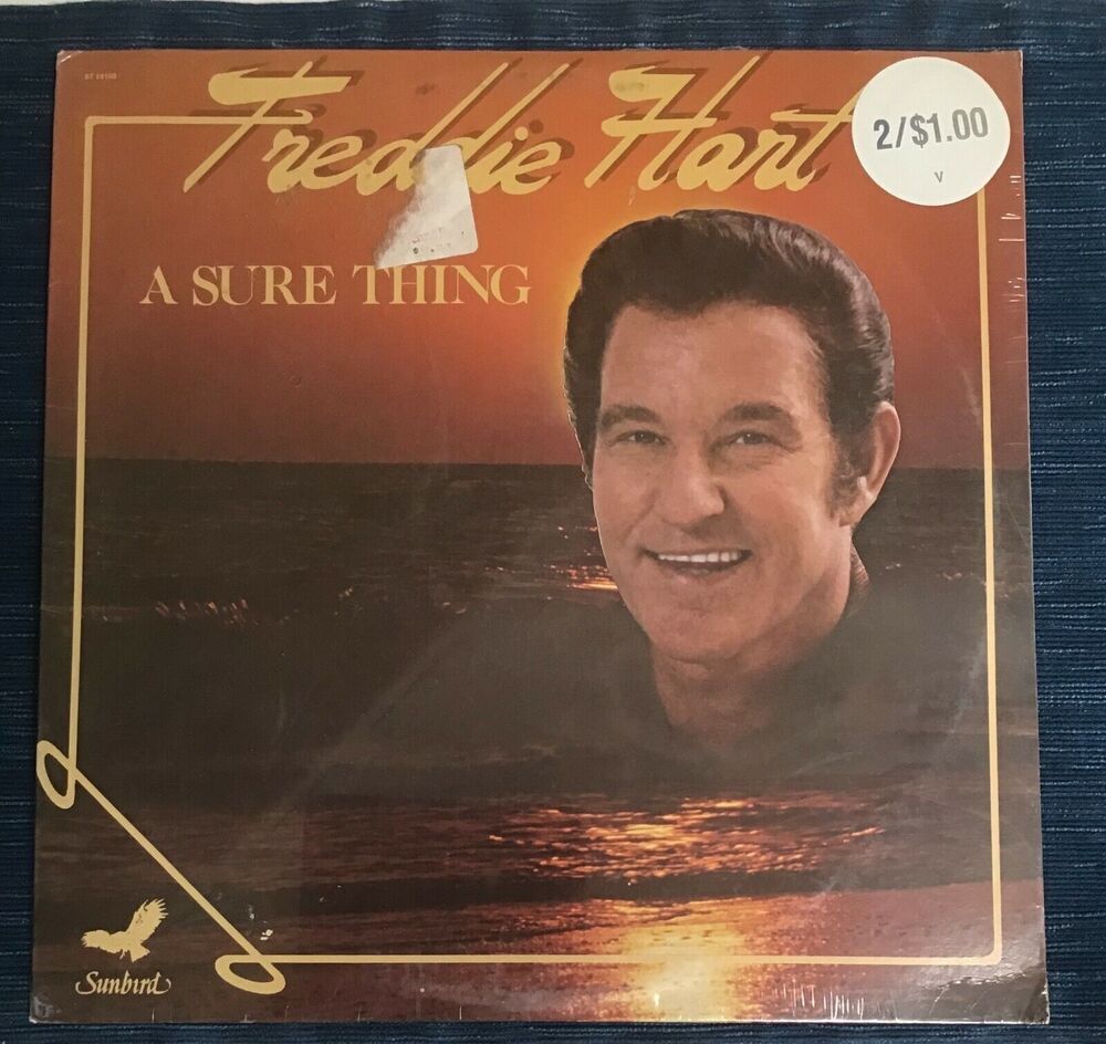 VINTAGE  Freddie Hart A Sure Thing Vinyl Album Record Country 80's